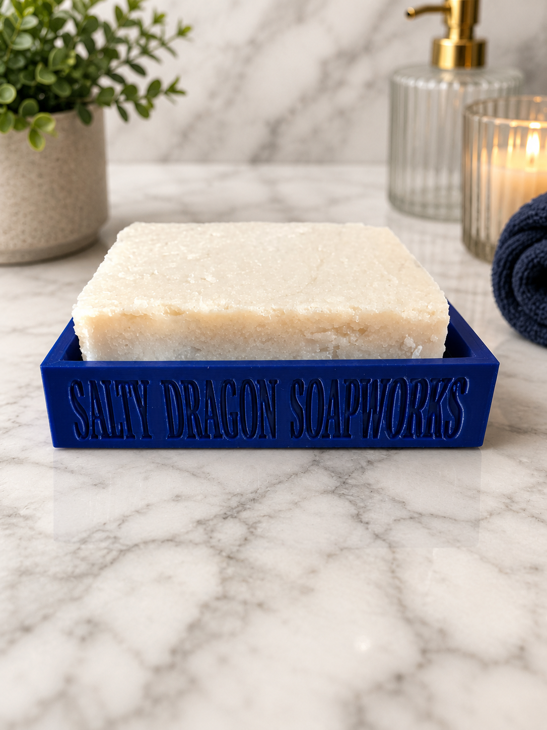 Blue Soap Dish