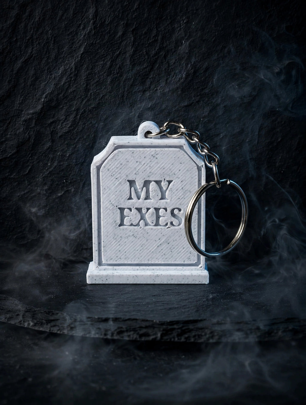 My Exes Tombstone Keychain