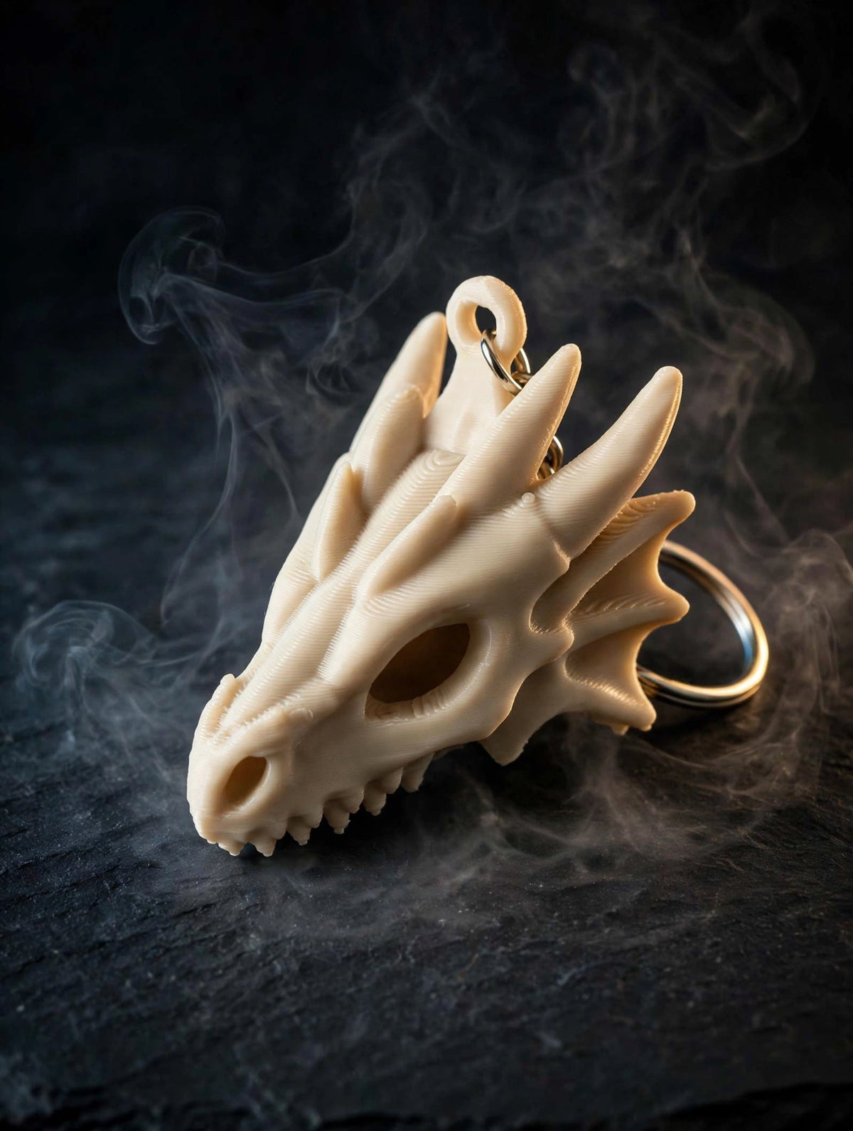 Dragon Skull Keychain