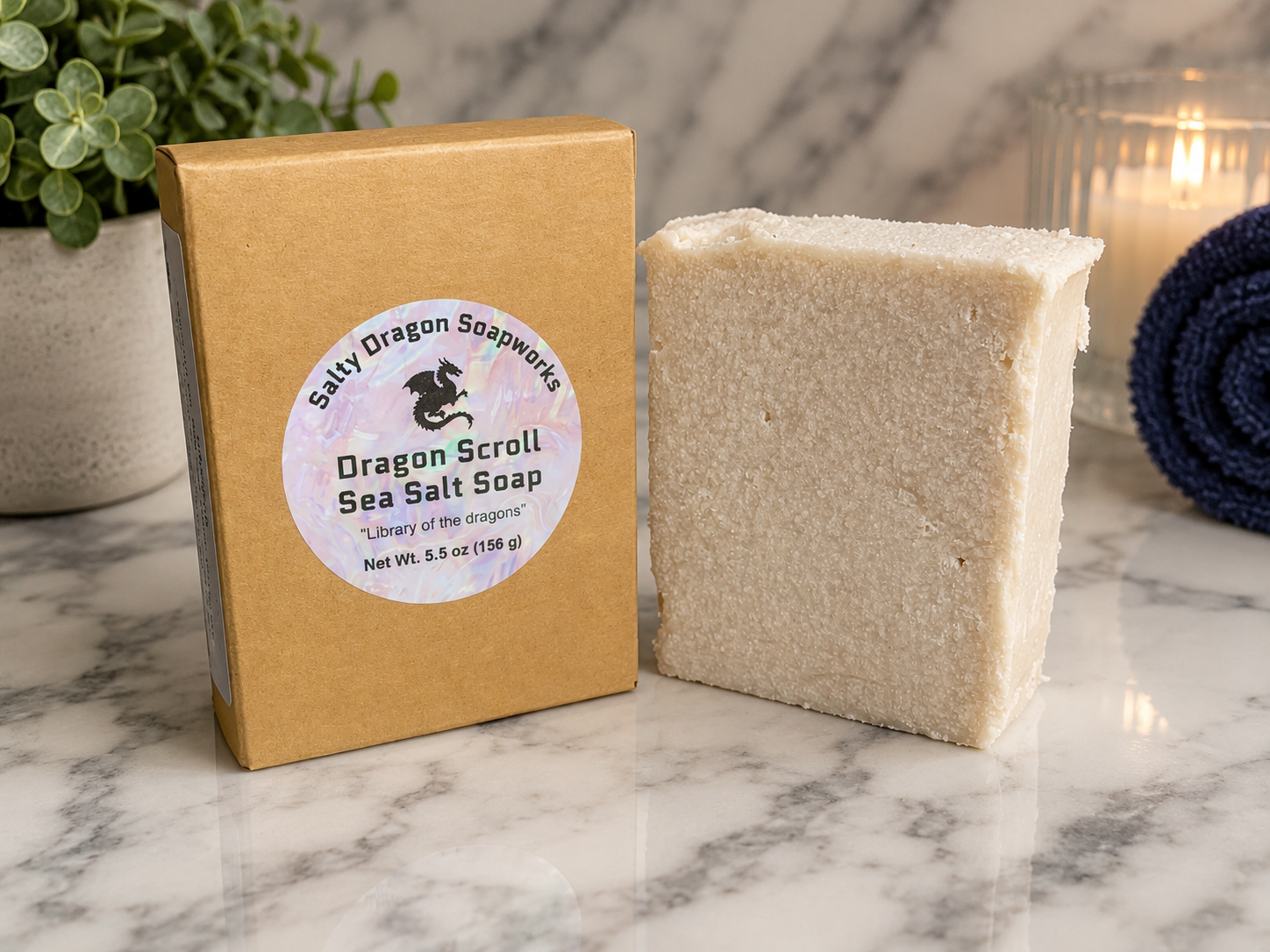 Dragon Scroll Sea Salt Soap Bar