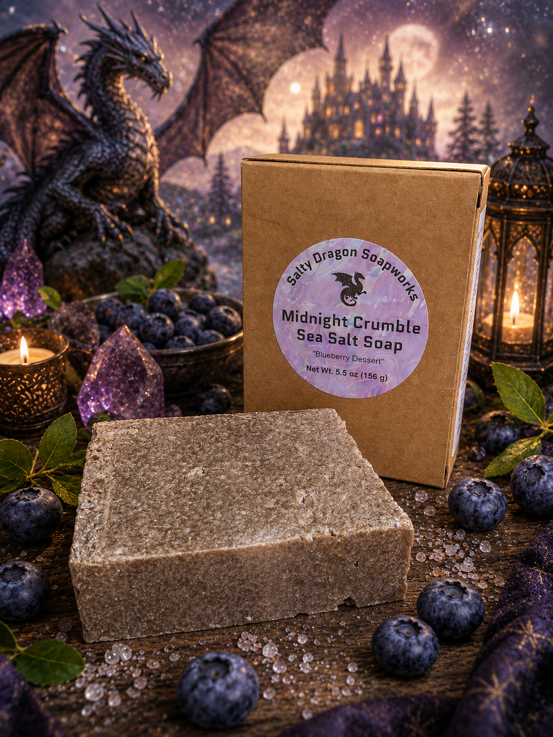 Midnight Crumble Sea Salt Soap Bar