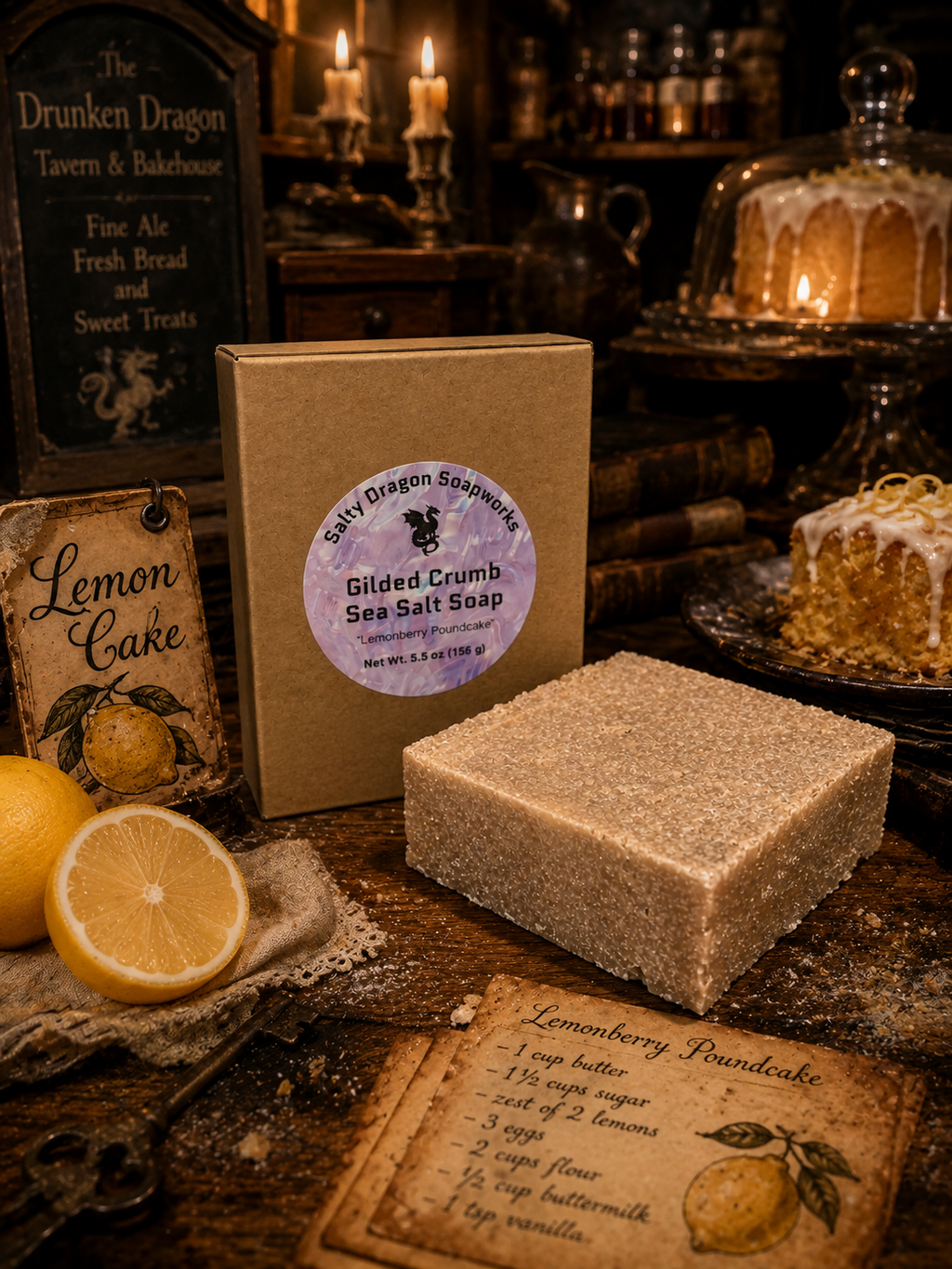 Gilded Crumb Sea Salt Soap Bar