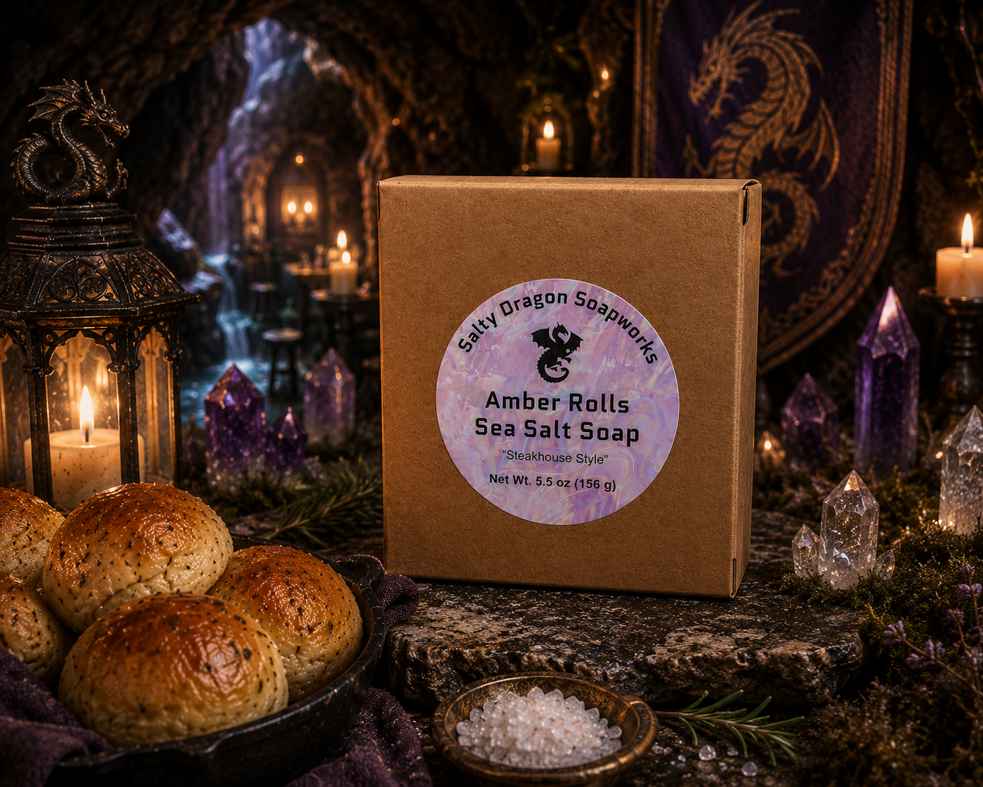 Soap of the Month: August: Amber Rolls Sea Salt Soap Bar