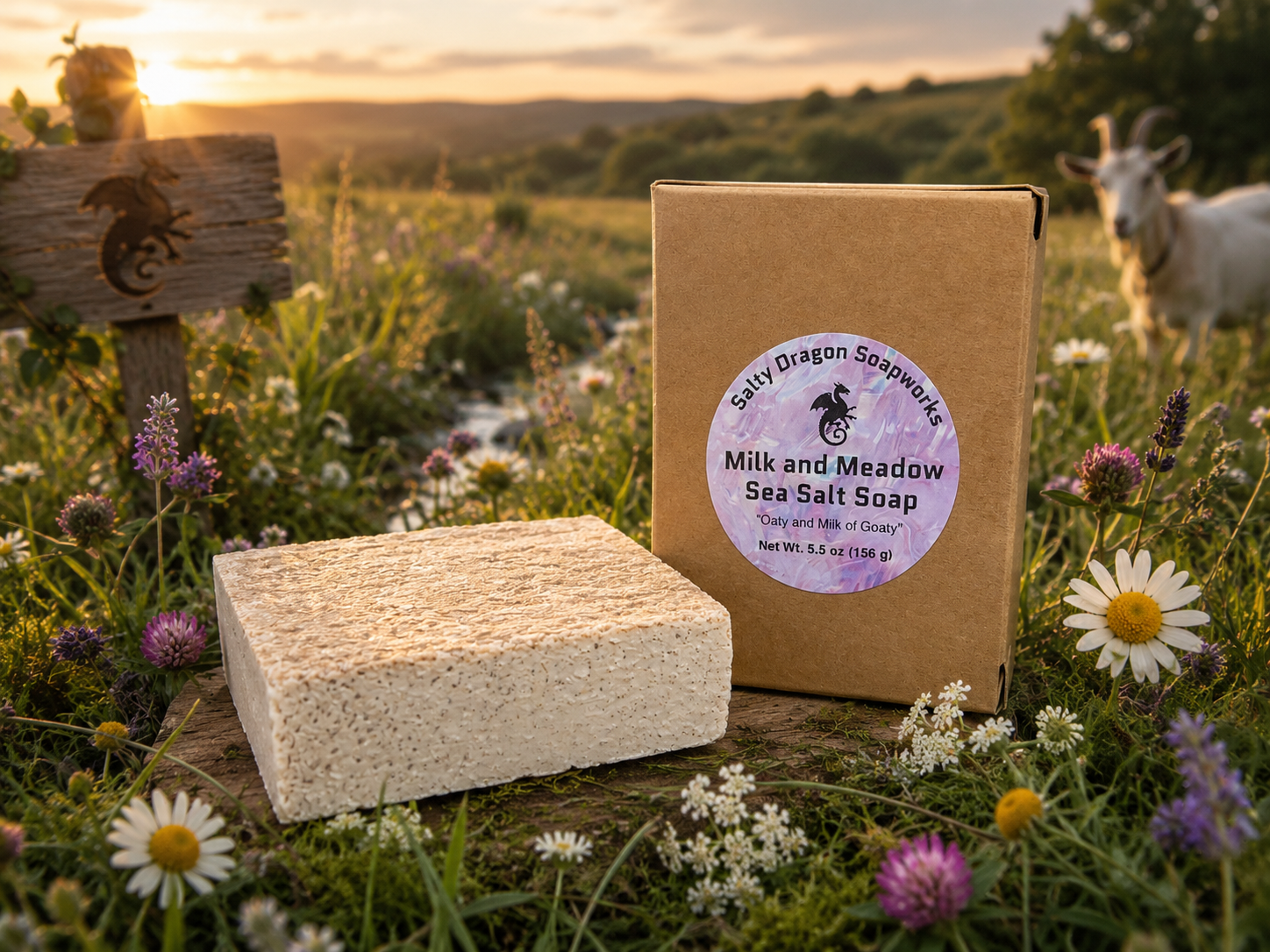 Milk and Meadow Sea Salt Soap Bar